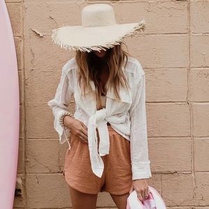 Free People Safari Sheer Wrap Top